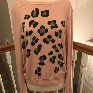 SOLD - WILDFOX leopard print sweatshirt